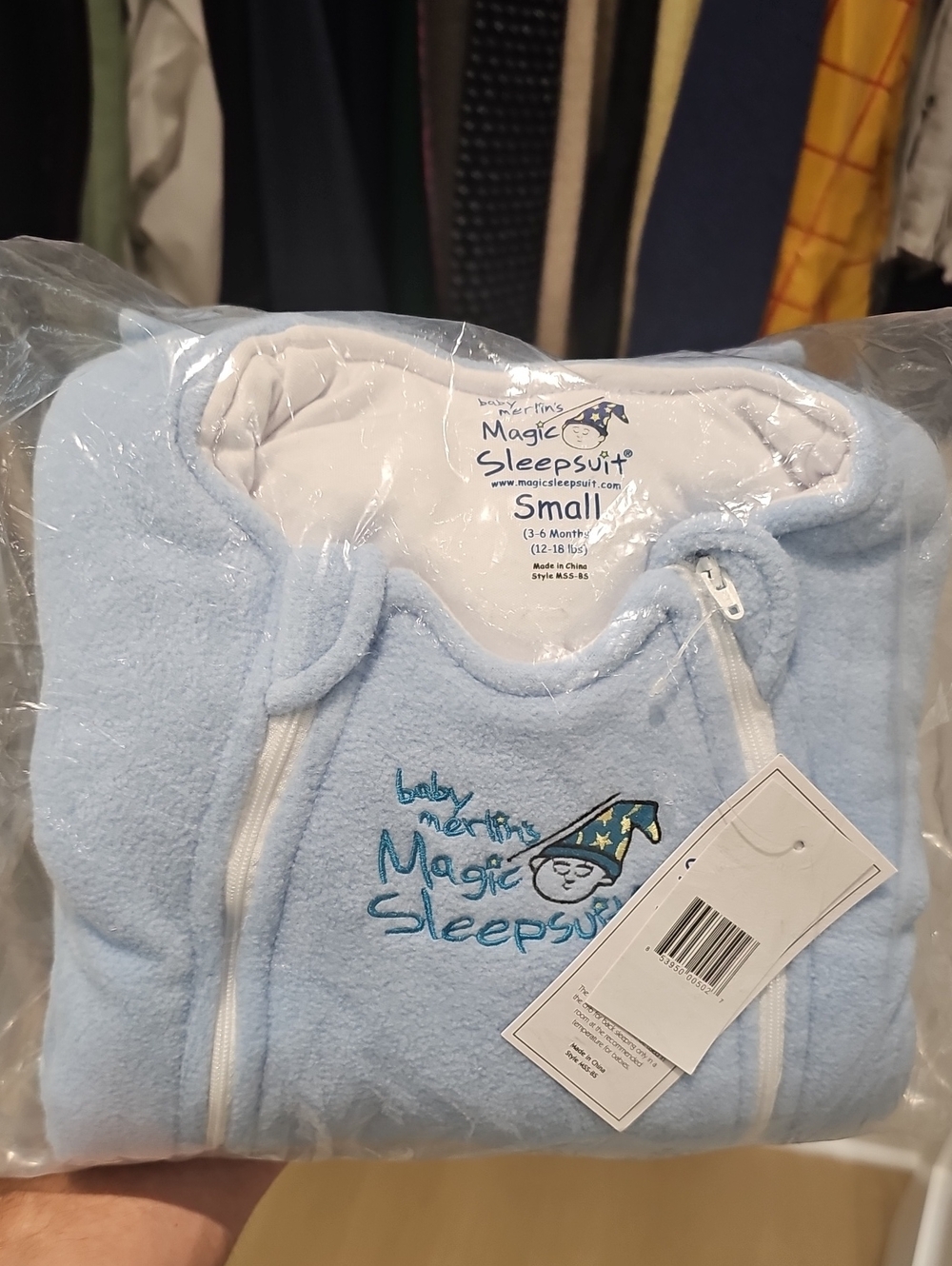 Baby Merlins Light Blue Kids Pajamas - Small (New- Never Opened)